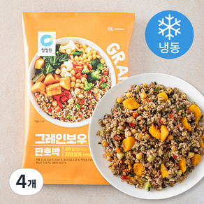 청정원 그레인보우 단호박 2개입 (냉동), 400g, 4개