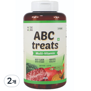 노즈워크 강아지 ABC 트릿 450g, 소고기, 2개