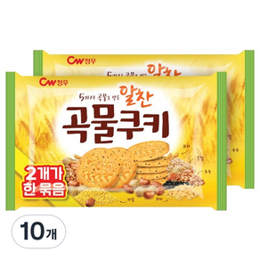 청우식품 알찬곡물쿠키, 200g, 10개