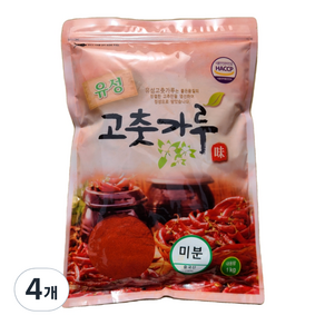 유성 고춧가루 미분, 1kg, 4개