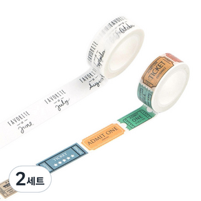 라이프포인트 라이프스타일 마스킹 테이프 04월 세트 15mm x 7m, 14티켓, 2세트