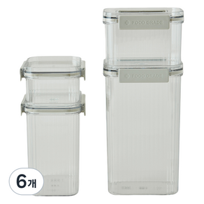 한샘 클리어 푸드컨테이너 460ml, 6개