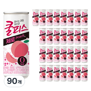 동원 쿨피스 제로 복숭아, 90개, 230ml