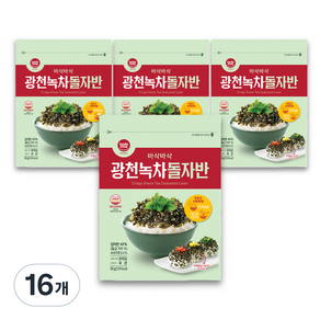 바다모아 광천 녹차 돌자반, 55g, 16개