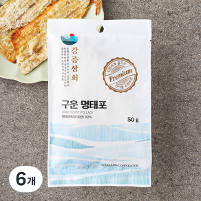 강릉상회 구운 명태포, 6개, 50g