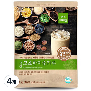 배대감 국산 고소한 33곡 미숫가루, 1kg, 4개