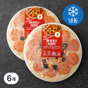 푸딩팩토리 페파로니 씬피자 (냉동), 215g, 1개입, 6개