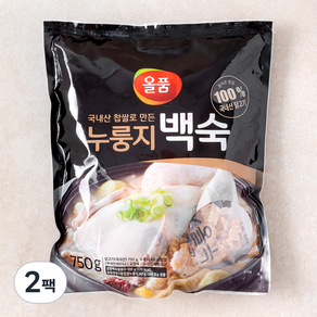 올품 누룽지백숙, 750g, 2팩