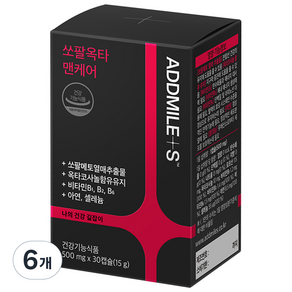 애드마일스 쏘팔옥타 맨케어 15g, 6개, 30정