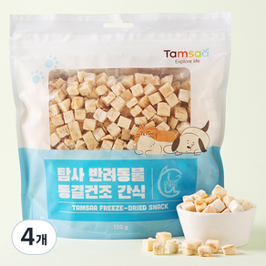 탐사 반려동물 동결건조 간식, 북어, 120g, 4개