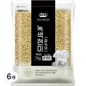 더담은 녹색현미, 1kg, 6개