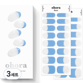 오호라 N 블루 에이드 젤스트립 네일 세트, 3세트