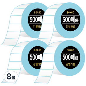 다다 감열라벨지 500매, 8롤