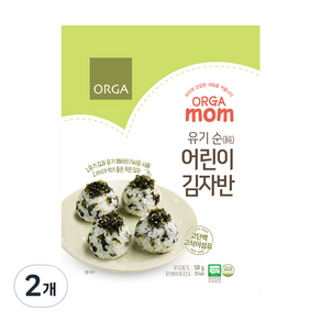 올가맘 유기순 어린이 김자반, 김, 50g, 2개