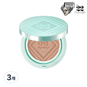 조성아22 씨앤티 바다 앰플 대왕쿠션 파운데이션 SPF50+ PA++++ 25g, 1호 라이트 베이지, 3개