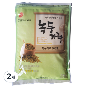 해가원 녹두가루, 1kg, 2개