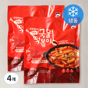 푸딩팩토리 옛날 국물떡볶이 (냉동), 570g, 4개