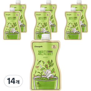 체인지핏 다이어트 쉐이크 제주말차, 50g, 14개