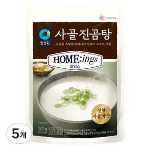 청정원 호밍스 사골진곰탕, 500g, 5개