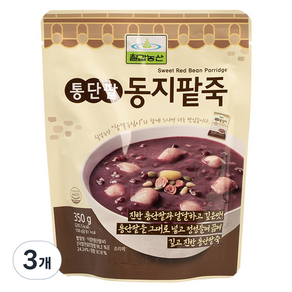 칠갑농산 통단팥 동지팥죽, 3개, 350g