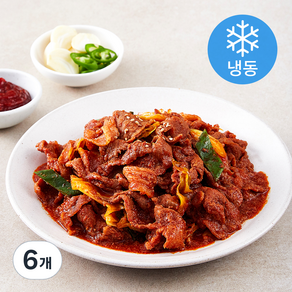 갈비아저씨 제육볶음 608 (냉동), 600g, 6개