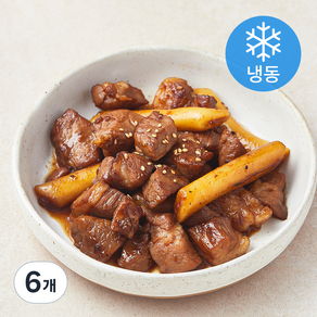 갈비아저씨 탱글 양념목살 105 (냉동), 300g, 6개