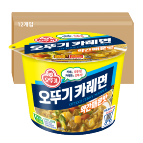 오뚜기 카레면 용기 약간매운맛 110g