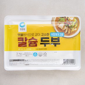 청정원 고소한 칼슘두부 부침 찌개 겸용