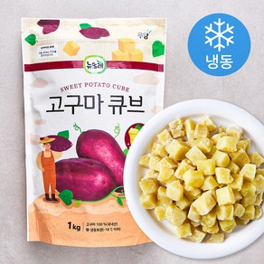 뉴뜨레 국내산 고구마 큐브 (냉동), 1kg, 1개