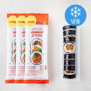 Rally 곤약김밥 김치제육 (냉동), 230g, 3개