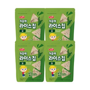 베베스트 처음에 바삭바삭 라이스칩 30g, 김, 4개