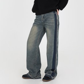 닷이프 여성용 루브 빈티지 와이드 데님 팬츠 P24FW1-A1206