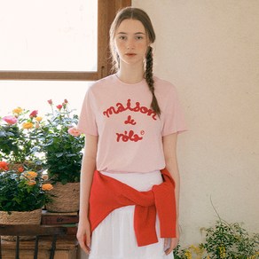 로라로라 여성용 MAISON DE ROLA EMBROIDERY T SHIRT