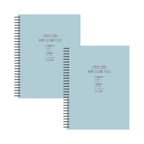 톡톡팬시 A4 스프링 클리어 파일 40p