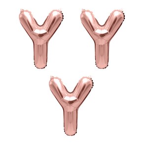 알파벳 풍선 대 Y, 로즈골드, 3개
