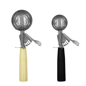 제우스 아이스크림스쿱 10호 + 30호 세트, 아이보리(10호), 블랙(30호), 1세트