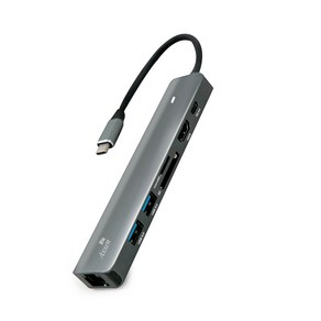 액센 7in1 C타입 USB3.0 HDMI PD Lan Port 미러링 멀티허브 1GB MH10