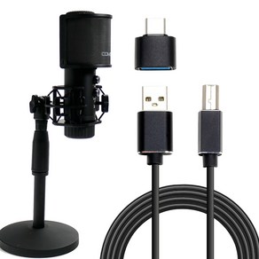 컴썸 콘덴서 USB C타입 레코딩 스탠드 마이크 풀세트, MIC-1300