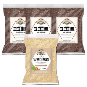 펫츠핸들러 코코피트 달팽이 흙 3p + 먹이 브리딩 세트, 2L, 1세트