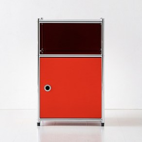 마켓비 심플리 협탁 BC263, 레드, 1개