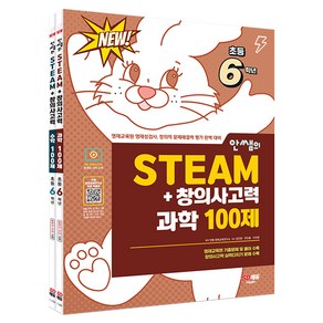 안쌤의 STEAM + 창의사고력 초등 6학년 과학 100제 + 수학 100제 전 2권