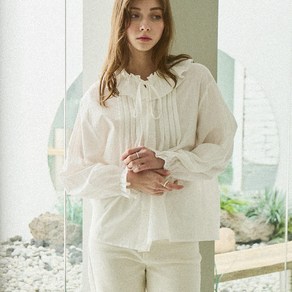 슬로우롤리 Lovely uffle pintuck blouse