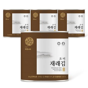 자연나라 재래 캔김, 30g, 4개