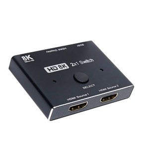 Coms 2x1 HDMI 8K 30Hz 선택기 스위치, HB697, 1개