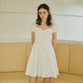 오앨 COTTON OFF SHOULDER MINI DRESS