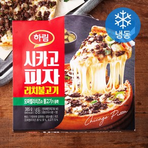 하림 시카고 피자 리치불고기 (냉동), 385g, 1개