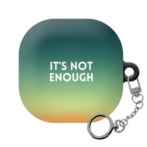 몬드몬드 포인트 트렌디 갤럭시 버즈프로/버즈라이브 하드 케이스 + 키링 세트, It's not enough, 1개