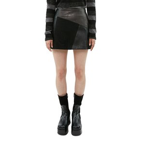 큐리티 C MIXED PATCHWORK SKIRT