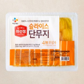 하선정 국산무 슬라이스 단무지, 2.7kg, 1개