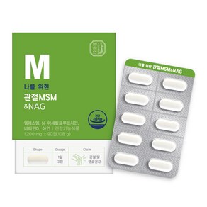 한삼인 나를 위한 관절MSM&NAG 108g + 쇼핑백, 90정, 1개